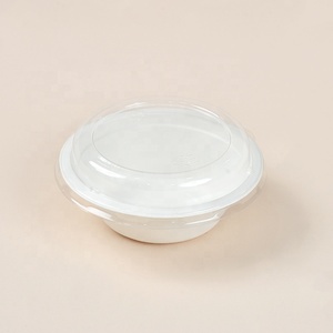 Bol à salade jetable biodégradable de 350 ml (12 oz) avec couvercle, <span class=keywords><strong>prix</strong></span> d'usine, respectueux de l'environnement, pour le camping ou l'emballage alimentaire - Product Image 4
