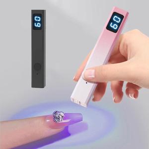 Lámpara de Uñas LED UV Portátil USB Recargable, Secador de Uñas de Mano con Pantalla LED, Secado Rápido, Manicura Profesional, Hecha de Plástico Resistente - Product Image 3