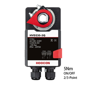 HOOCON HVD230S-5Q Vente directe usine Actionneur de registre HVAC 5 Nm 24 V avec interrupteur 2-SPDT Certifié CE à fonctionnement rapide - Product Image 1