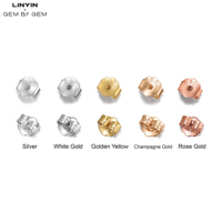 Vente en gros de bouchons et de bouchons d'oreilles en argent sterling 925 composants de boucles d'oreilles accessoires de bijoux