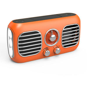 Radio Solar Retro Recargable OEM de Fábrica, Radio AM FM Portátil con Manivela, Linterna LED, Radio Meteorológica para Acampar al Aire Libre, Estilo Vintage - Product Image 1