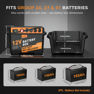 เครื่องกำเนิดไฟฟ้าพกพาพลังงานแสงอาทิตย์ 12V สำหรับการผจญภัย กล่องแบตเตอรี่ ABS แข็งแรงทนทาน เหมาะสำหรับการตั้งแคมป์ ใช้งานกลางแจ้ง พร้อมระบบอัจฉริยะสำหรับอุปกรณ์อิเล็กทรอนิกส์ - Product Image 3