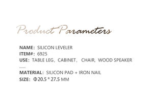 Coussin <span class=keywords><strong>de</strong></span> <span class=keywords><strong>pied</strong></span> <span class=keywords><strong>de</strong></span> meubles en silicone 9.5mm d'épaisseur en caoutchouc translucide niveleur <span class=keywords><strong>de</strong></span> jambe <span class=keywords><strong>de</strong></span> meubles pieds <span class=keywords><strong>de</strong></span> nivellement antidérapants pour <span class=keywords><strong>chaise</strong></span> <span class=keywords><strong>de</strong></span> Table d'armoire - Product Image 6