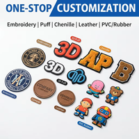 Patchs brodés personnalisés pour vêtements, patchs lettres 3D, patchs chenille sur mesure pour sacs, chaussures, appliques DIY