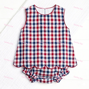 Set Estivo <span class=keywords><strong>per</strong></span> Bambine con Top a Quadretti e Pantaloncini con Volant, Abbigliamento <span class=keywords><strong>per</strong></span> Bambine Piccole - Product Image 5