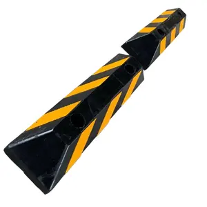 Verkeersveiligheid 165Cm Zware Rubber Reflecterende Auto Stop Verkeersdrempel