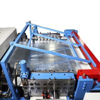 Ligne de production automatisée de conduits d'air HVAC CS de 0,5 à 1,2 mm, équipement automatisé, machine à conduits S&C à système de glissement et d'entraînement, machine à conduits à rainures S&C