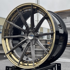 Alta qualità Custom PCD 5x112 5x120 materiale in alluminio <span class=keywords><strong>2</strong></span> o 3 pezzi ruote forgiate 18 19 20 <span class=keywords><strong>21</strong></span> 22 24 pollici cerchi in lega auto forgiati - Product Image 1