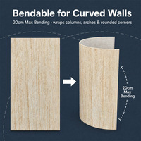 Panneaux muraux en pierre flexibles MCM, panneaux de revêtement en pierre pour bâtiments commerciaux, panneaux de façade flexibles pour immeubles de grande hauteur