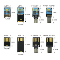 Chip USB 2.0 3.0 PCBA de Fábrica Directa, Memoria USB de 8GB 16GB 32GB 64GB, Pendrive OTG 2 en 1, Chip USB Desnudo para Tipo-C