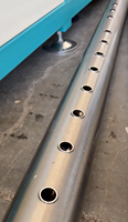 Machine de perçage de colonnes CNC à haute précision pour tubes en acier inoxydable de 113,4 mm de diamètre extérieur, avec système de contrôle numérique PLC et engrenage automatique