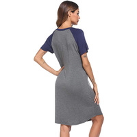 Vêtements de grossesse pour femmes, chemise de nuit pour l'hôpital, robe de maternité à manches courtes pour l'allaitement, fabrication ODM OEM