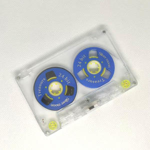 Cinta magnética de 45 minutos y 24 bits, impresa en azul, tipo I, con carcasa transparente, para cintas de cassette abiertas, para hacer mixtapes retro, regalos DIY. - Product Image 2