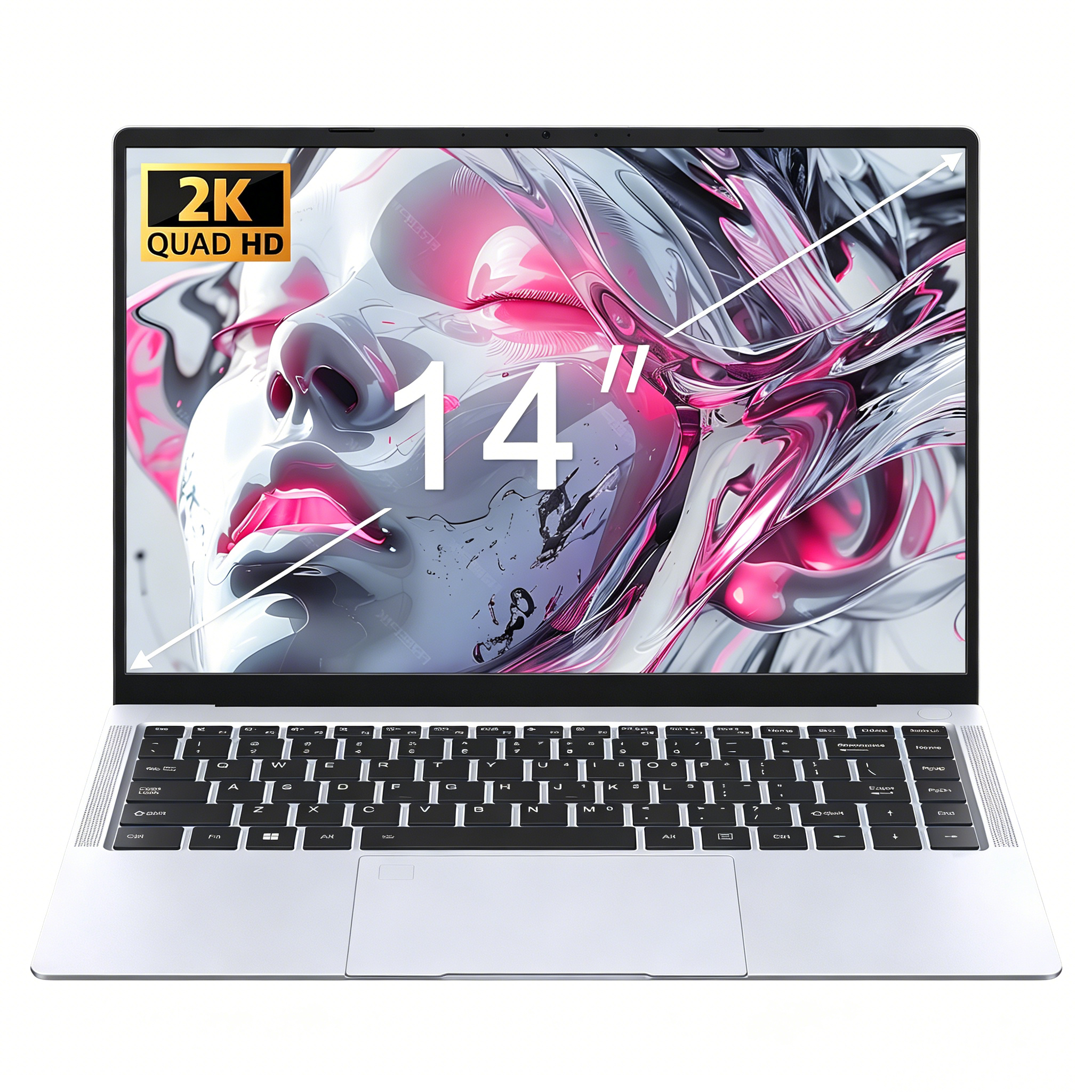 Powerful <strong>14</strong> <strong>Inch</strong> <strong>Laptop</strong> Intel Core Ultra 5 115U Magnesium Alloy AI Office Notebook 120Hz 72% Gamut Win 11 Pro New