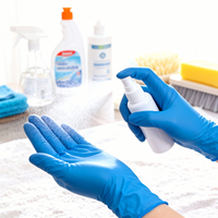 Gants d'examen jetables en nitrile, sans poudre, sans silicone, personnalisables, résistants à la chaleur, respirants, durables, antidérapants