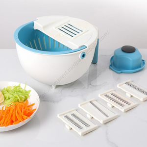 Vente en gros de trancheuse multifonctionnelle Syh596 avec panier de drainage pour couper les légumes - Product Image 1