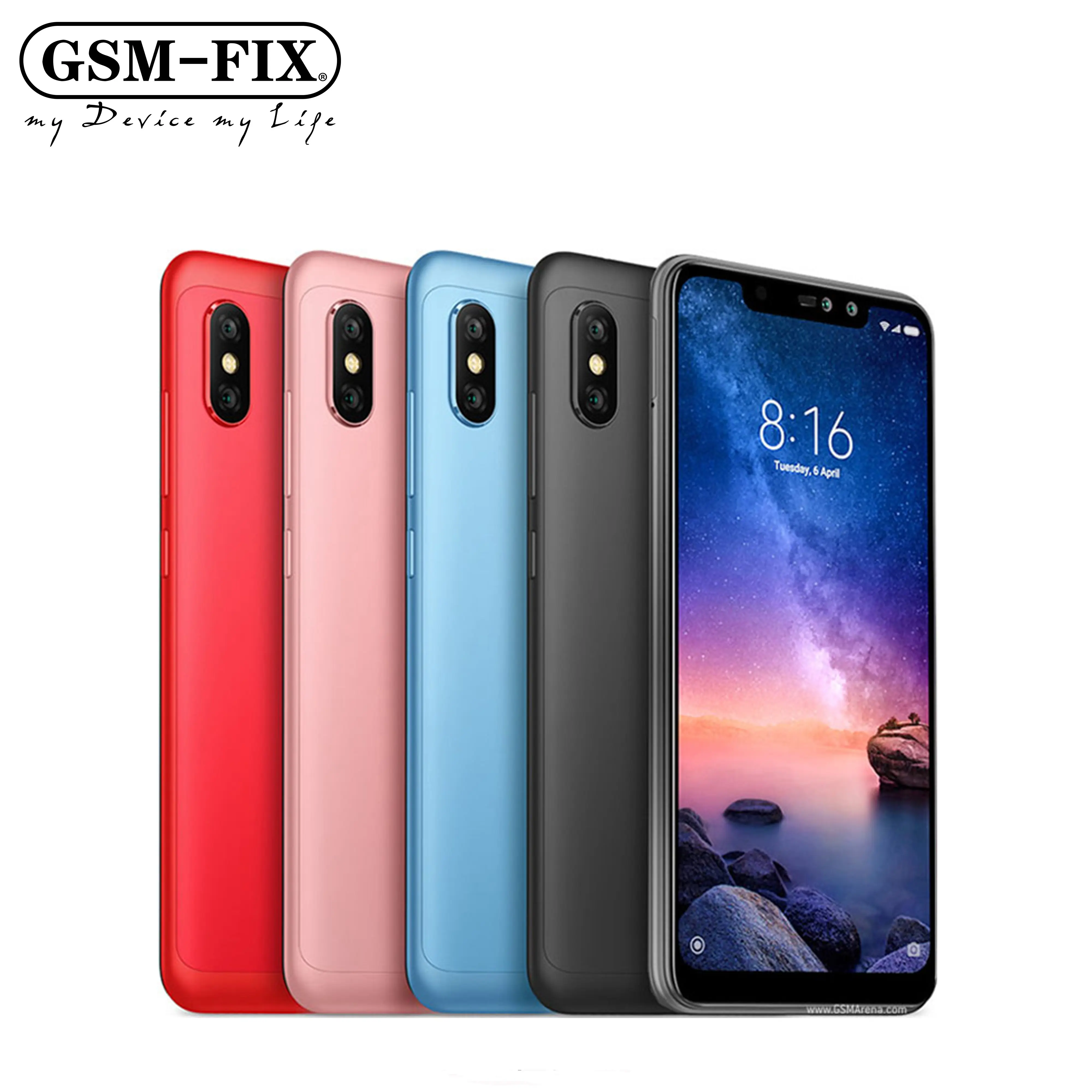 GSM-FIX High Quality Mobile Phone Original Phone For Xiaomi Mi A2 Lite (Redmi 6 Pro) 64GB 4GB RAM Smartphone