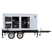 Générateur diesel robuste de type remorque 6075 kVA, groupe électrogène fiable refroidi par eau pour conditions de travail industrielles intensives
