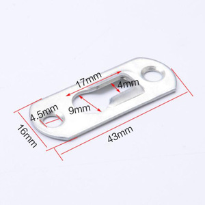 Perchas para marcos de fotos de un solo ojo de cerradura de RTS Herramienta de hardware de placa colgante de acero con ganchos para marcos de fotos de espejo - Product Image 4