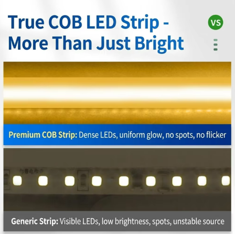 LED Strip Light 220V High Voltage IP67 Waterproof COB Strip Flexible Plug-and-Play Remote Control Dimmable Warm White Outdoor · image 4