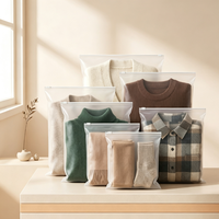 Sac de rangement mat personnalisé en CPE pour vêtements, sac d'emballage pour veste d'hiver, pochette pour sweat-shirt et vêtements chauds avec logo imprimé