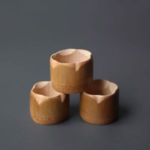 Handcrafted Bamboo <b>Teacup</b> Small Irregular Shape For Afternoon Tea Without Lid Kung Fu Tea Cups - Product Image 3