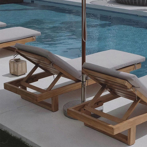 Meuble de jardin en teck de luxe pour activités extérieures, lit de <span class=keywords><strong>piscine</strong></span>, chaise de soleil - Product Image 1
