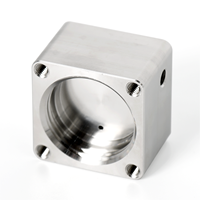 Module de vide à cavité en acier inoxydable à bride carrée, haute étanchéité, usinage CNC, brochage, perçage, étanchéité, usinage sur mesure
