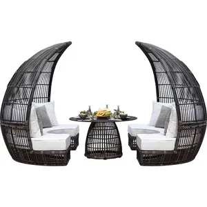 Speciale Ontwerp Outdoor Patio Rotan Tuin Strand Zwembad Chaise Lounge Bamboe Slaapbank