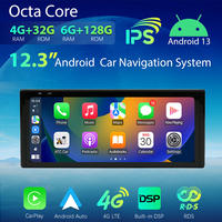 Android 13 4 + 64GB Lecteur multimédia de voiture Récepteur stéréo Radio pour 18-20 Audi Q5L