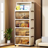Support de rangement pliable multicouche pour four à micro-ondes et armoire de rangement pour marmites et îlots de cuisine multifonctions