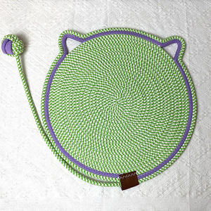 Rope Woven Eco-Friendly Modern 50cm Durable <b>Cat</b> Scratch Pad Integrated <b>Cat</b> Sleeping <b>Mat</b> Ball Toy Easy Assembly Solid - Product Image 6
