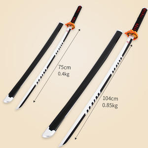 Gran oferta <span class=keywords><strong>de</strong></span> Tiktok, espadas <span class=keywords><strong>de</strong></span> madera Katana Demon Slayer, Cosplay con soporte para cuchillo, adornos Demon Slayer Katana - Product Image 2