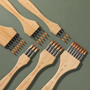 Pincel Acrílico Bview Art para <span class=keywords><strong>Pintar</strong></span>, Juego de Pinceles Anchos Tipo Mop, Pincel para <span class=keywords><strong>Acuarela</strong></span>, Hecho de Nailon y Lana - Product Image 1