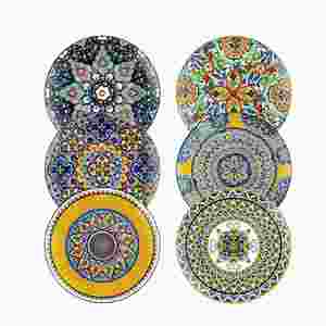 Hot Selling Eco-Friendly Valentine's Day <b>Ceramic</b> Porcelain <b>Plate</b> Creativity High Color European Pattern Western Food <b>Plate</b> - Product Image 1