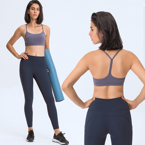 Soutien-gorge de sport pour femme, nouvelle collection automne-hiver 2023, soutien-gorge de <span class=keywords><strong>yoga</strong></span> nude, bretelles en Y, dos élégant, maintien optimal, anti-chocs, pour le fitness et l'exercice - Product Image 3