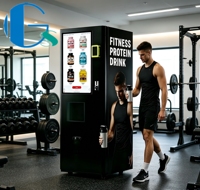 Distributeur automatique de protéines en libre-service, distributeur automatique de poudre de lactosérum avec mélange automatique, paiement par code QR pour salle de sport, centre de remise en forme