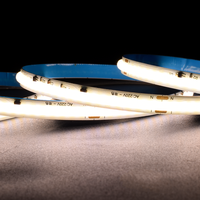 Bande LED COB AC220V 480 LED/m 8mm 8W/m Blanc réglable 2700K-6500K CRI90 Haute tension à alimentation directe Sans points Flexible Lumière COB