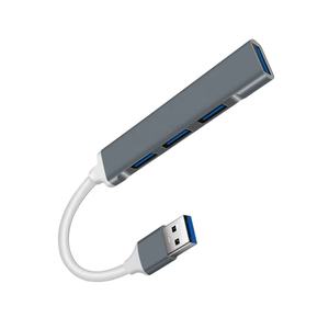 USB3.0 محور 4 منافذ محول سبائك الألومنيوم OTG USB3.0/ushlitter متعدد متوافق لمخزون ملحقات الكمبيوتر اللوحي - Product Image 5