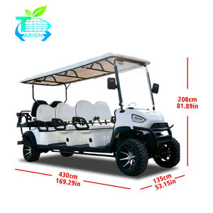 Custom <span class=keywords><strong>8</strong></span>-persoons 60V elektrische golfkar, toegestaan op de openbare weg, voor gezin/vrije tijd, met gereedschapsopbergruimte - Product Image 4