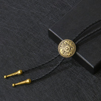 Kalung Bolo Tie Rantai Sweater Denim Gaya Punk Bunga Hip-Hop Retro Eropa-Amerika