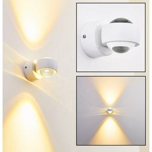 Woojong-Luz led redonda de pared, iluminación de 240 lúmenes, 7x7,5 cm, <span class=keywords><strong>para</strong></span> dormitorio, escalera, sala de estar, 3W - Product Image 2