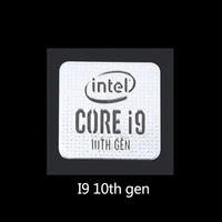Autocollant adhésif pour processeur Intel Core I9 I7 I5 I3 de 10e génération, autocollant de logo pour ordinateur portable, étiquette autocollante 10gen