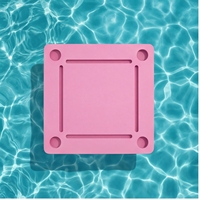 Table de Mahjong Flottante en EVA pour Piscine, Étanche, Portable, Pliable, avec Porte-Gobelets, pour Fêtes Estivales en Extérieur