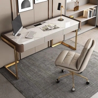 Mobilier de bureau de luxe Table en bois en forme de I Manger Bureau de patron Bureau de direction