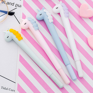 Vente en gros de stylos à encre gel en forme de licorne en plastique pour enfants - Product Image 2