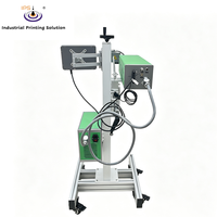 Mesin Koder Laser CO2 Terbang Industri IPS-LC60 F MG 60W 12000mm/s untuk Penandaan Kode QR Keaslian Komponen CPU Elektronik