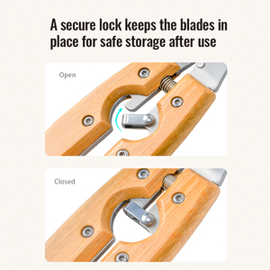 बिल्लियों कुत्तों के लिए पेशेवर बांस पालतू नाखून क्लिपर पर्यावरण के अनुकूल स्टेनलेस स्टील कुत्ते के अनुकूल स्टेनलेस स्टील कुत्ते त्रिमर सुरक्षा गार्ड आसान - Product Image 6
