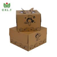 Boîte à gâteau carrée personnalisable en matériaux recyclés, finition mate, pour sushis, en carton, commande en gros disponible sur carton.