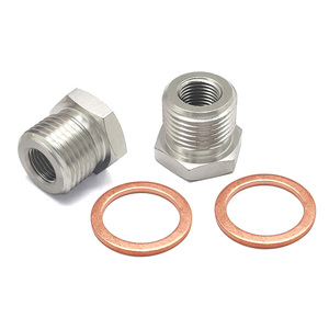 ตัวแปลงเกลียวเหล็กชุบนิกเกิลแบบ CNC ขนาด M18x1.5 เป็น M10x1 ความแม่นยำสูง ผ่านการสอบเทียบมาตรฐาน ใช้กับตัวกรองน้ำมันเชื้อเพลิง - Product Image 5